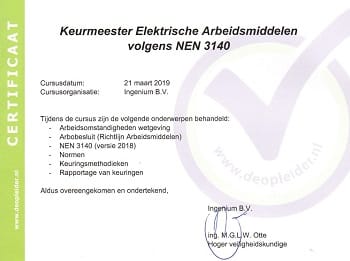 Electrische arbeidsmiddelen